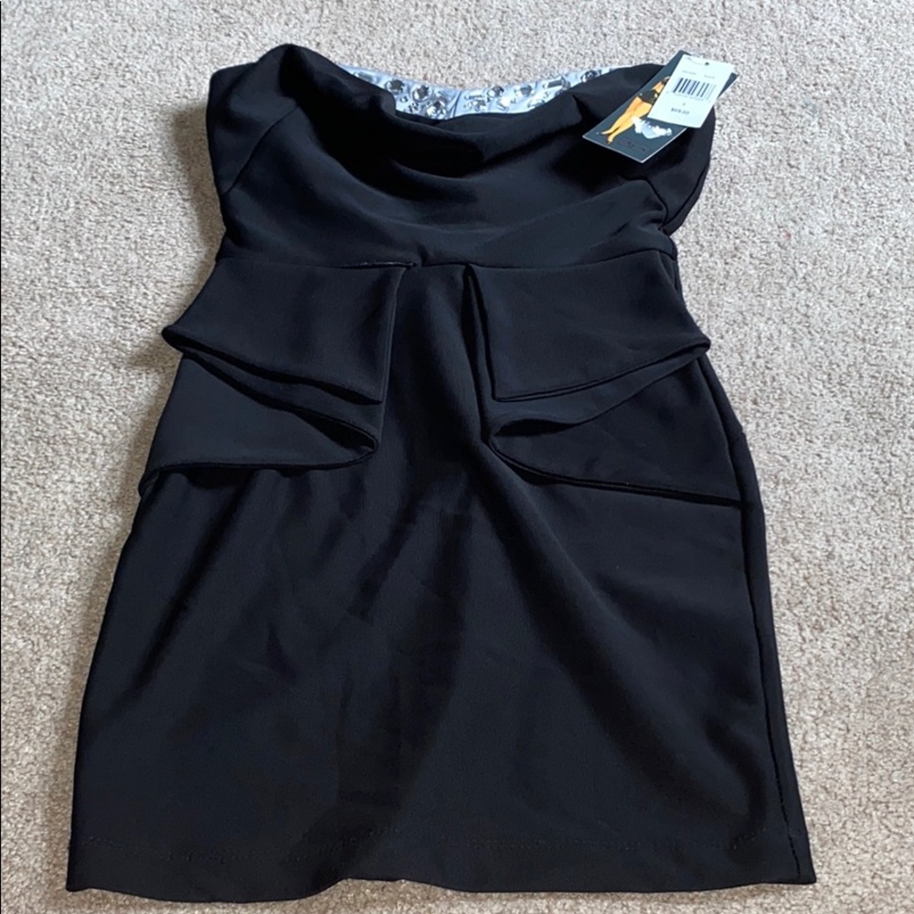black cocktail dress